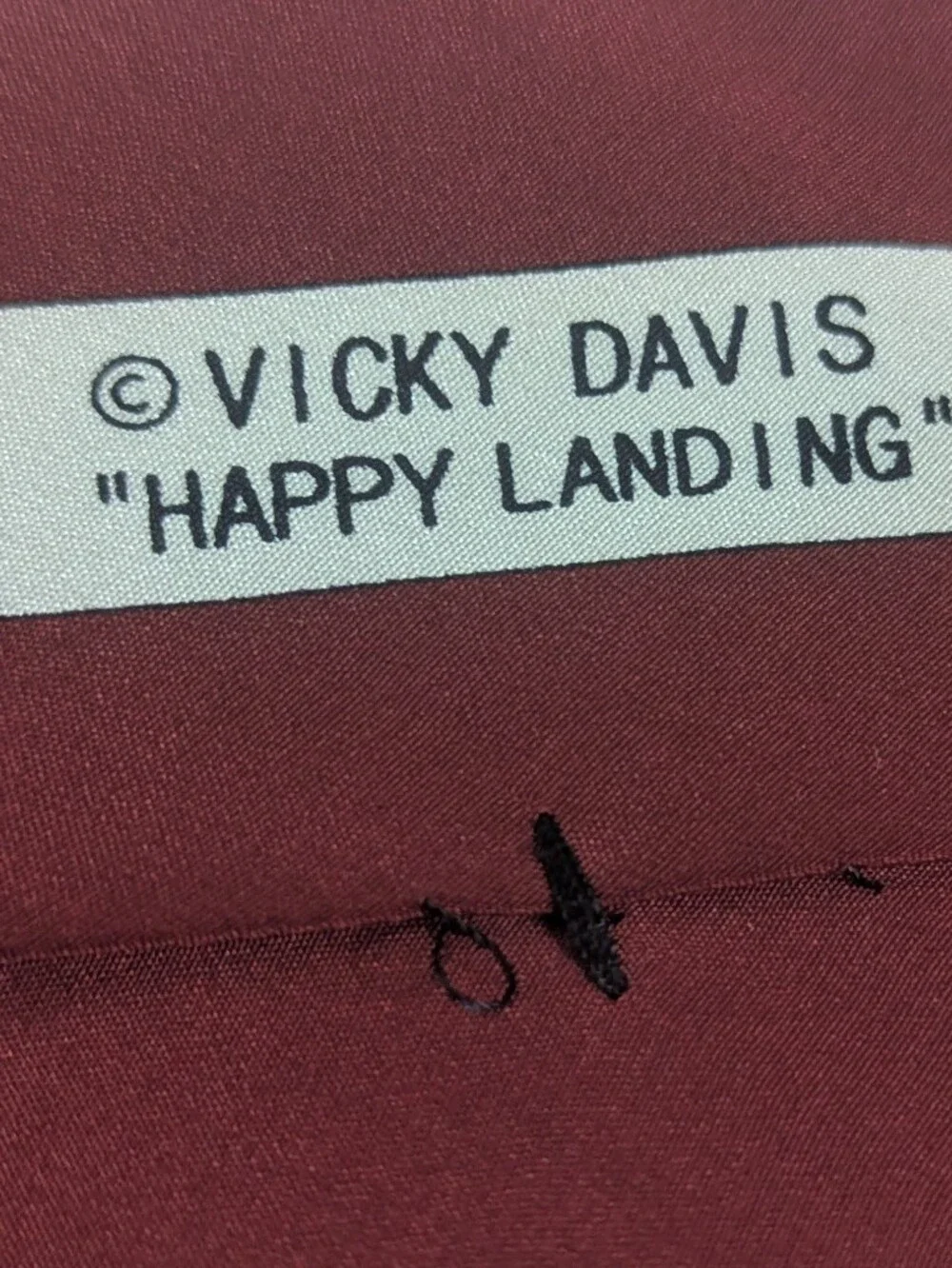 Vicky Davis Happy Landing Tie Plane Graphics With Metal Propeller 100% Silk